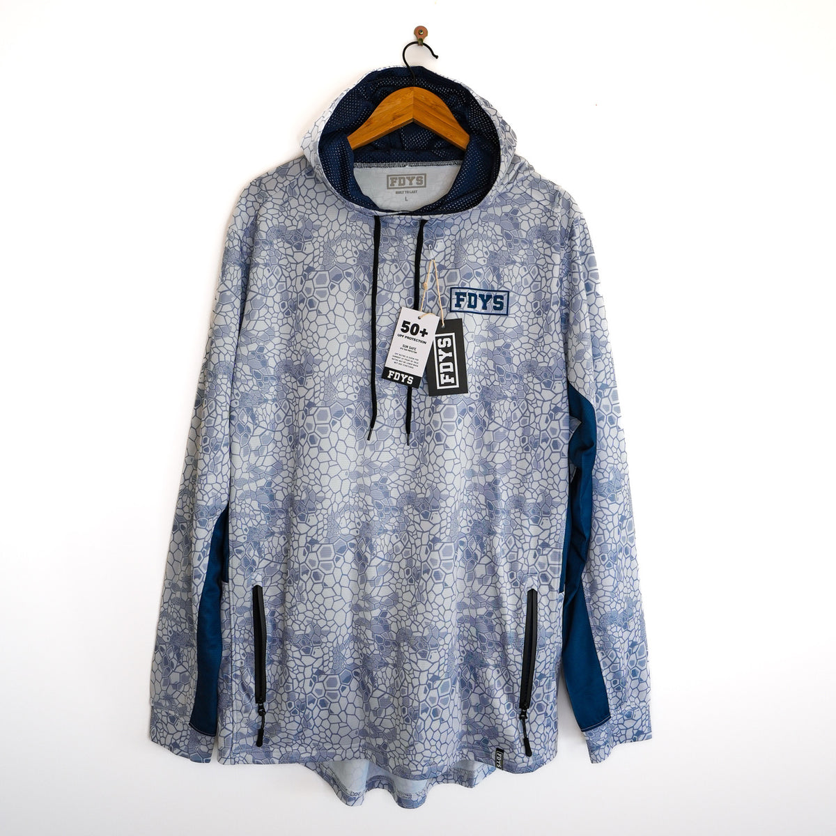 Savage Elements Hooded Fishing Jersey - White Camo