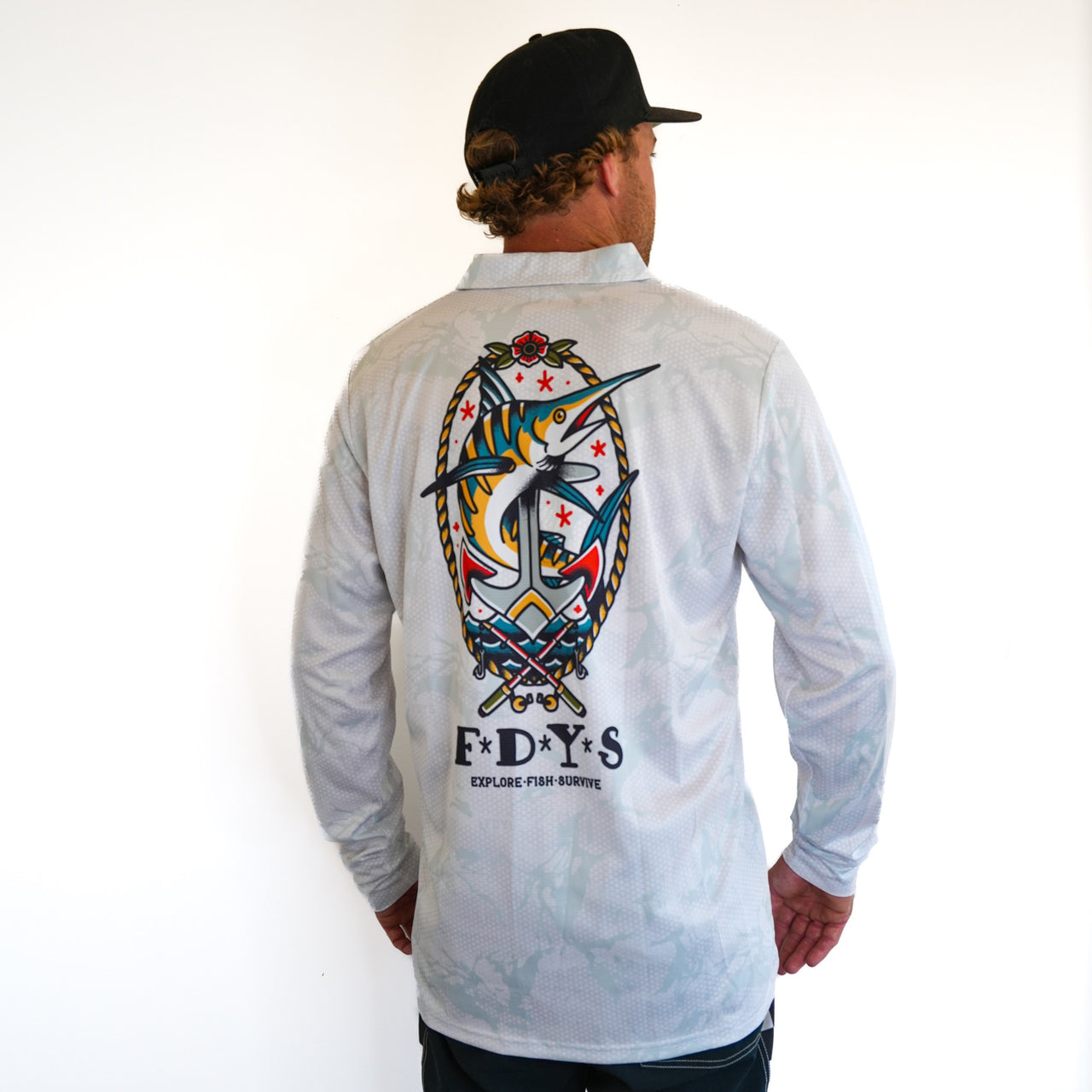 Reeflex Fishing Jersey - White Camo