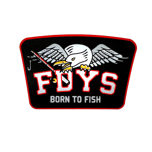 FDYS Sticker Born to Fish