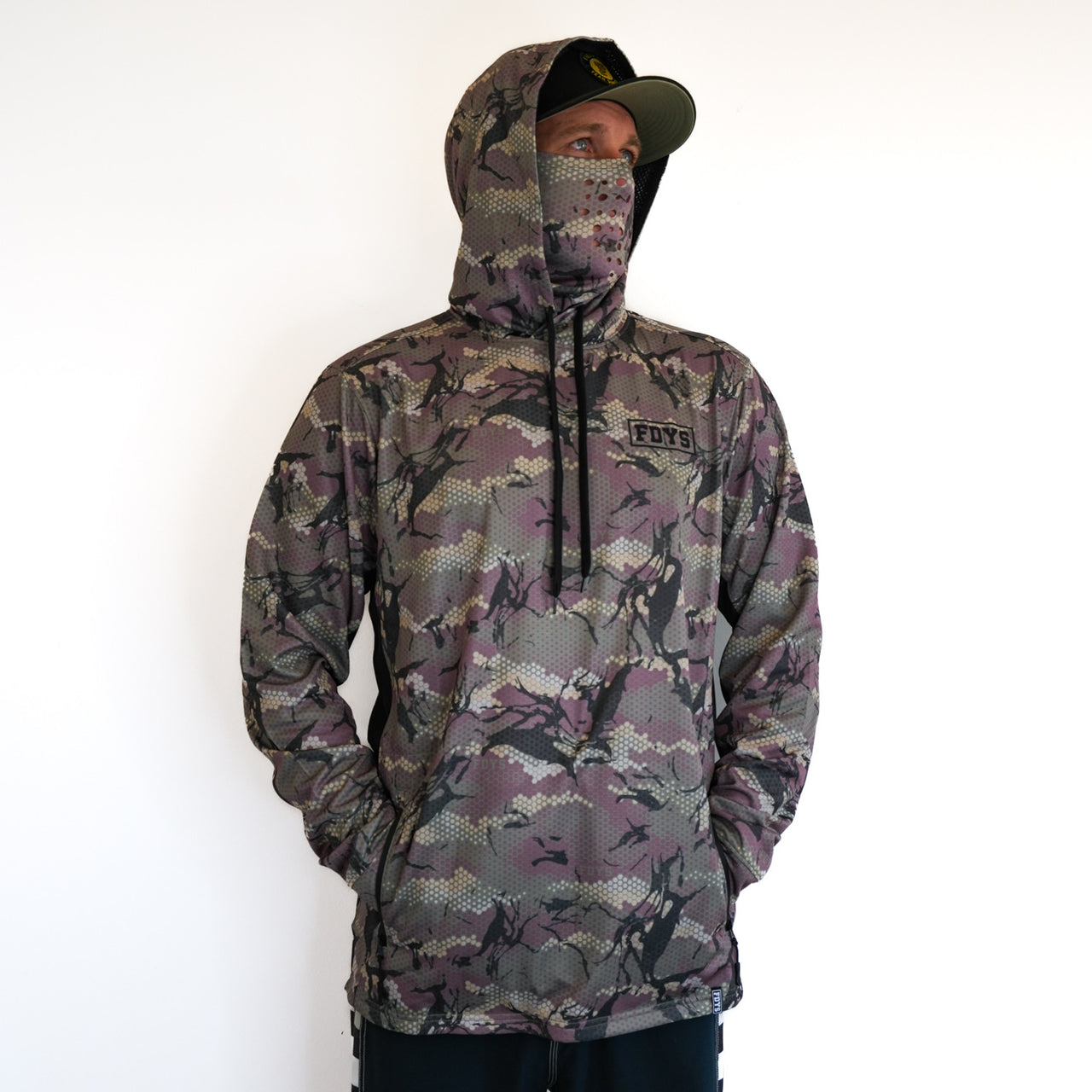 Savage Elements Hooded Fishing Jersey - Army Camo