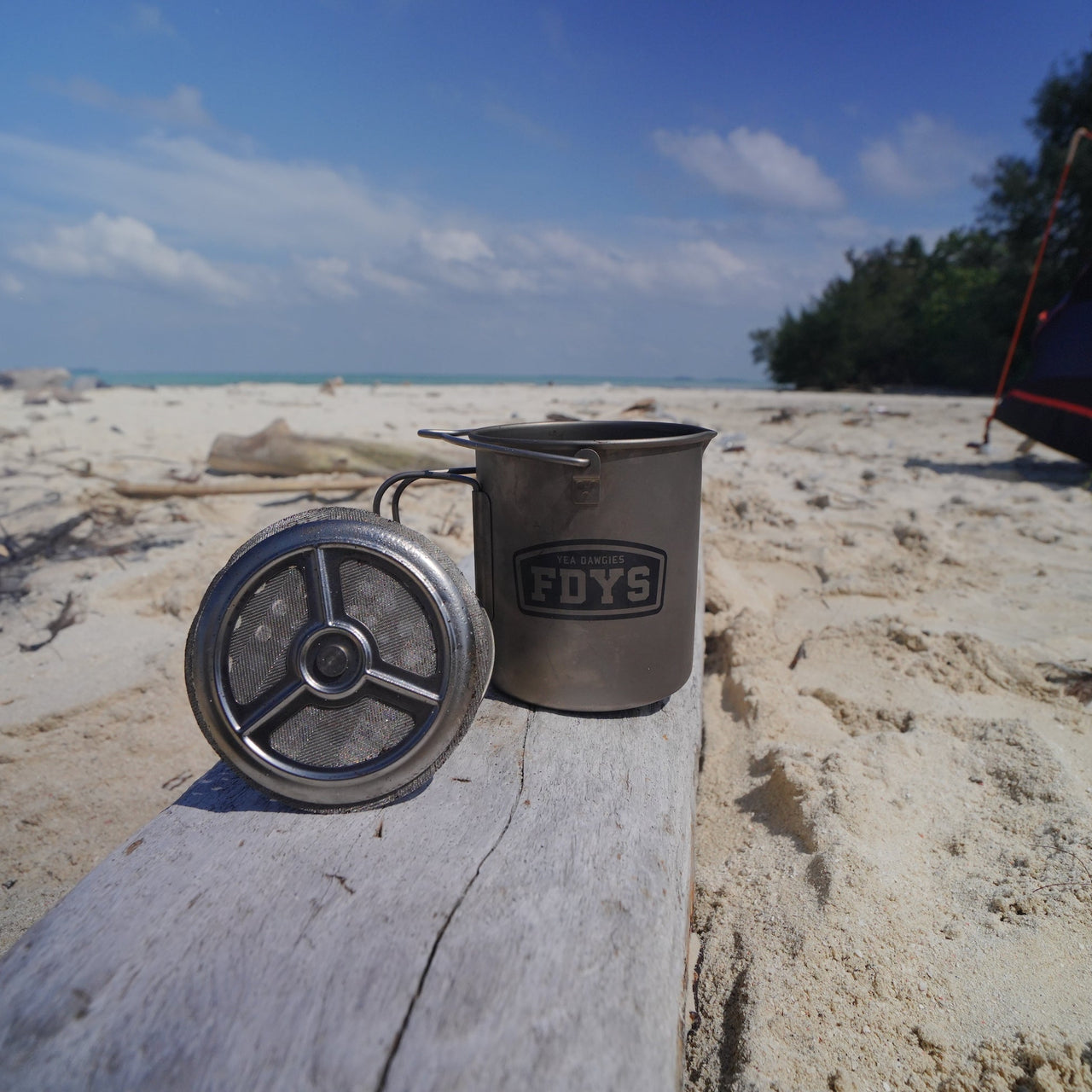 CAMPFIRE - Titanium Coffee Plunger