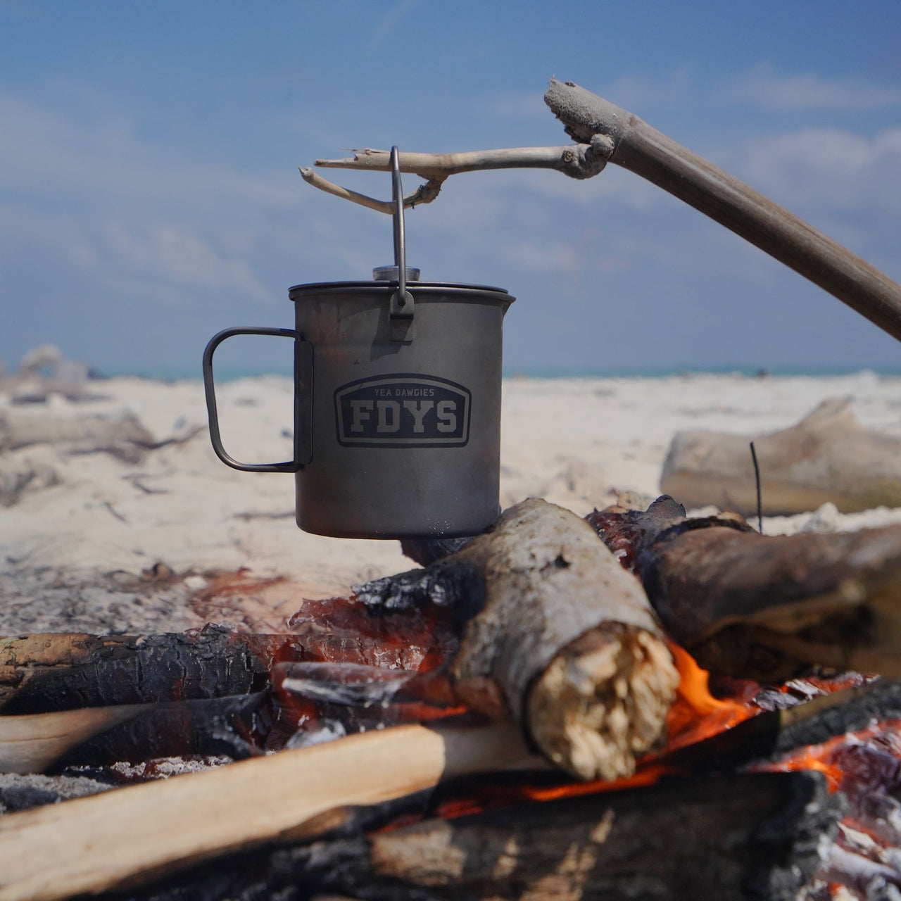 CAMPFIRE - Titanium Coffee Plunger