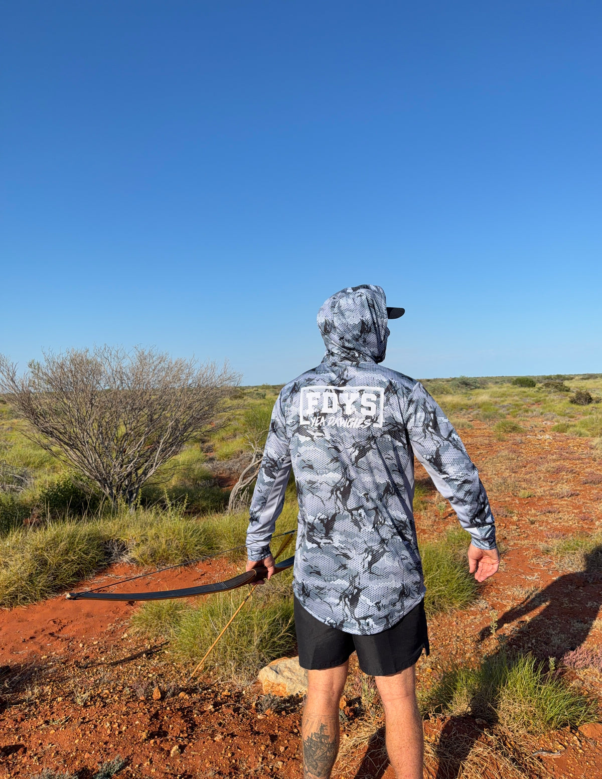 Savage Elements Hooded Fishing Jersey - Grey Camo - New Colour
