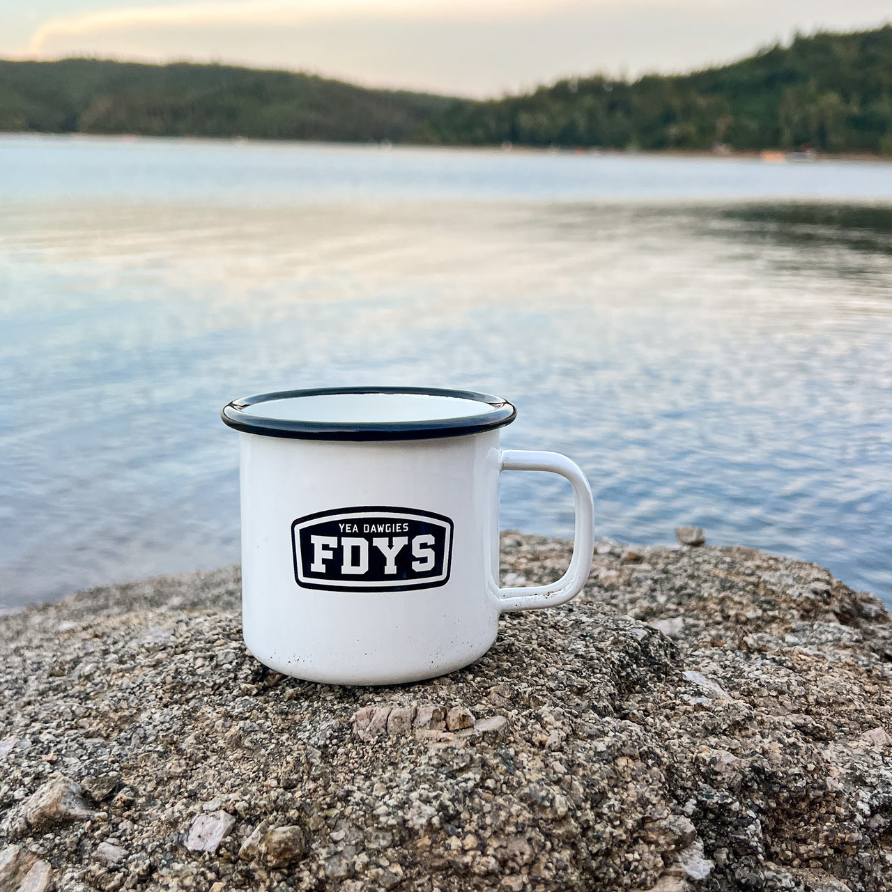 Yea Dawgies Enamel Coffee Mug