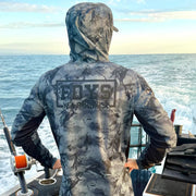 Savage Elements Hooded Fishing Jersey - Slate Camo New Colour