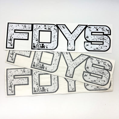 FDYS Black & White Sticker Die Cut